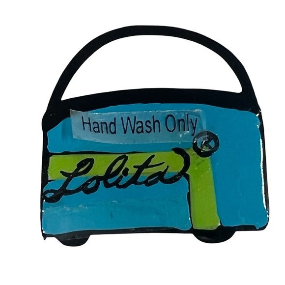 LOLITA Shopping Spree Collection Hand-painted Glass Fashion Plate 8" X 8" - Picture 14 of 15